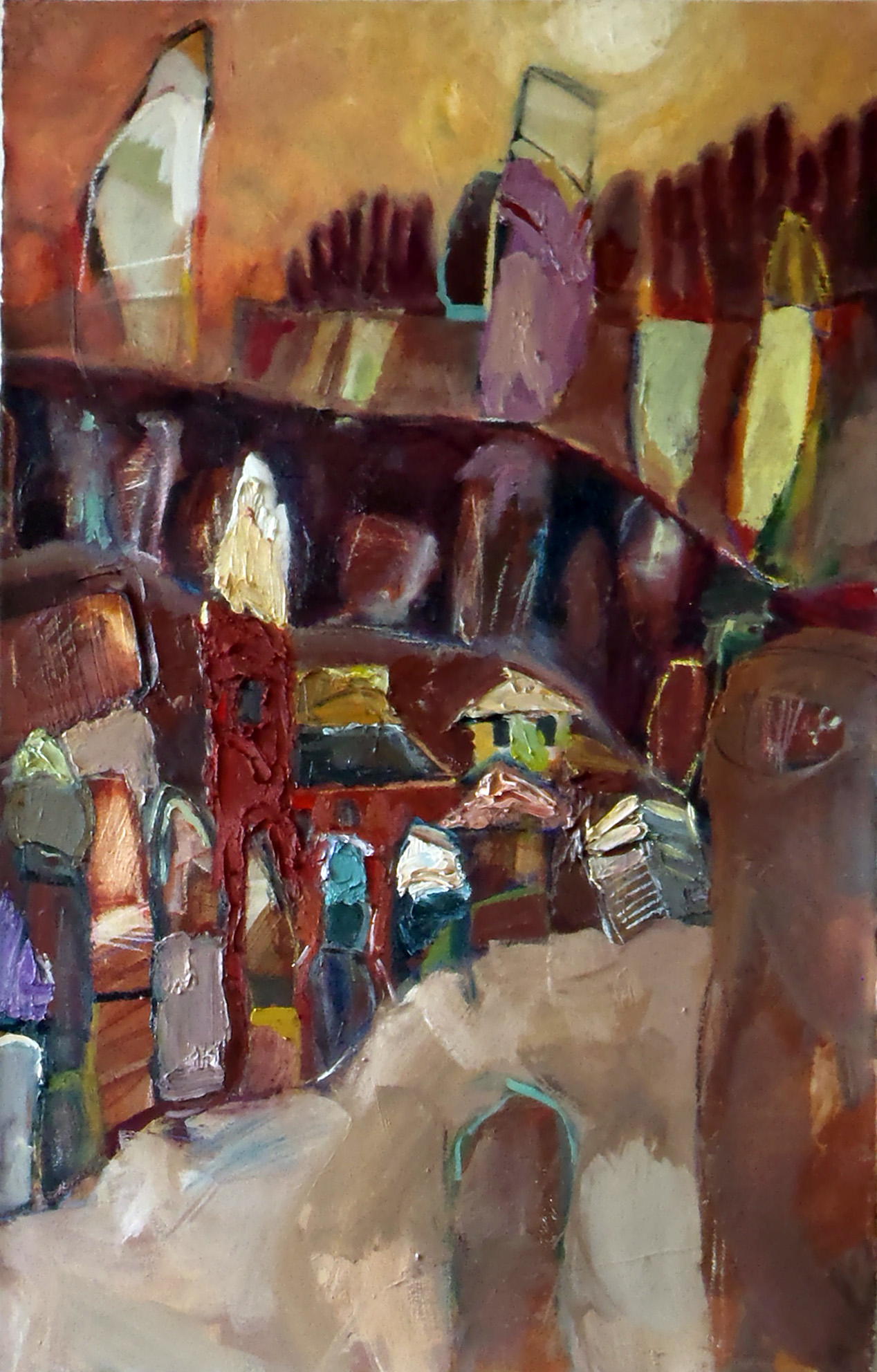 Landscape painting by Jamie Davis, Cortona
